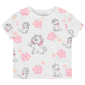 T-shirt manches courtes imprimé Marie Disney pour bébé fille 