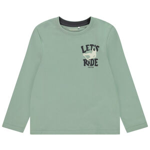 Lange mouwen T-shirt met print op de rug voor jongens 