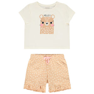 Pyjama court 2 pièces pour fille 