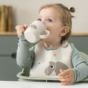 Siliconen slab met Opvangrand Celebration Zand 