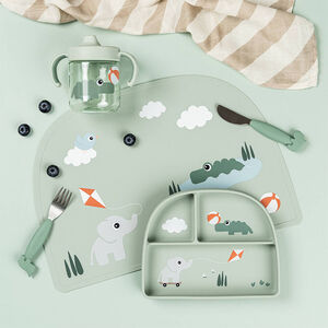 Set de table en silicone Playground Vert 
