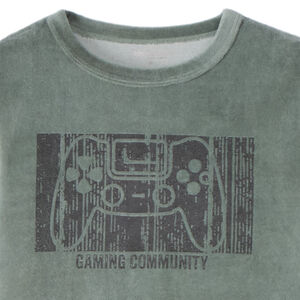 Pyjama set 2-delig in fluweel met fantasieprint voor jongens 