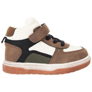 Hoogtop sneakers met klittenband en veters voor baby jongens 