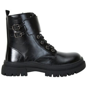 Bottines style rangers à boucles et lacets pour fille 