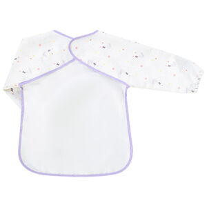 Bavoir schort met lange mouwen en klittenband 