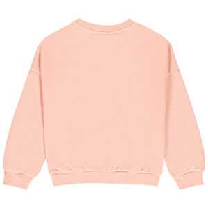 Sweat molleton oversize à motifs effet pétales 3D fille 