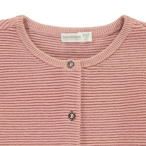 Gilet en tricot texturé scintillant pour fille 