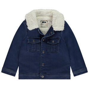 Veste effet jean doublée sherpa pour bébé garçon 