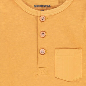 T-shirt manches longues en coton à poche pour bébé garçon 