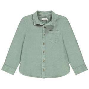 Chemise manches longues nid d'abeille garçon 