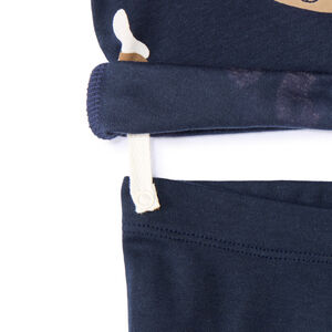 Lang pyjamaset in interlock met hondenprint voor babyjongens, afwerking volgens leeftijd 