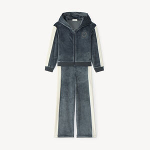 Ensemble de jogging fille en velours 