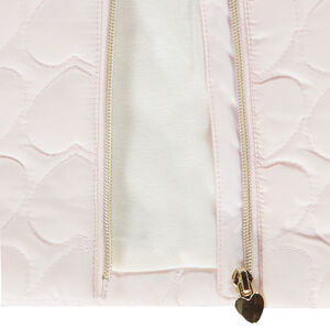 Doudoune sans manches matelassée cœurs pour bébé fille 