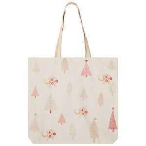 Tote bag van gerecycled katoen met kerstmotief Magische winter 