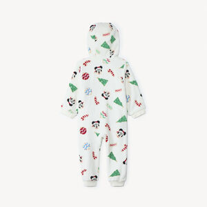 Ludieke kerst surpyjama voor baby's van Mickey Disney in sherpa. 