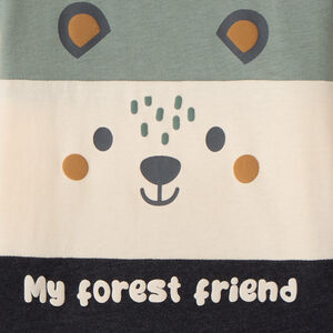 T-shirt met lange mouwen en colour block effect voor babyjongens 