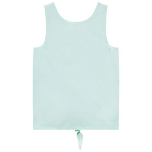 Mouwloos top met glanzend print meisjes 