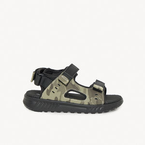 Dubbele klittenbandsandalen met camouflageprint voor jongens 