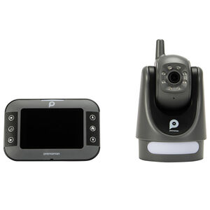 Babyphone vidéo Buddy Motion 2.0 avec caméra rotative gris 