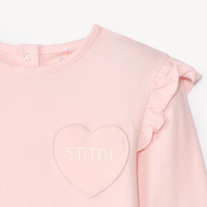 T-shirt manches longues Stitch Disney pour bébé fille 