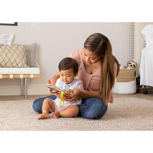 Livre d’éveil avec anneau de dentition – Link & Squeak Animal Crinkle Book 