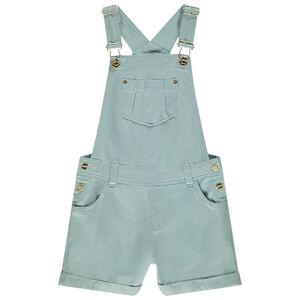 Salopette courte unie en lyocell pour fille 