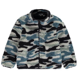 Camouflage sherpa jas voor jongens 