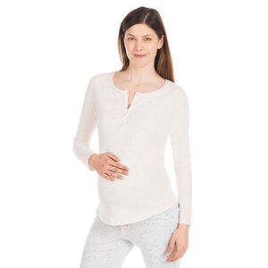 T-shirt Homewear lange mouwen voor tijdens de zwangerschap 