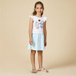 Rok met 2 in 1 effect print Stitch & Angel Disney voor meisjes 