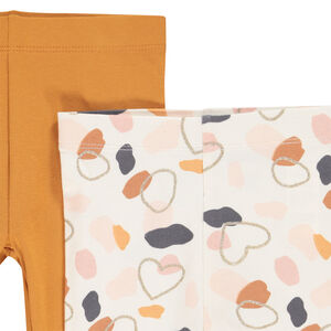 Lot de 2 leggings pour bébé fille 