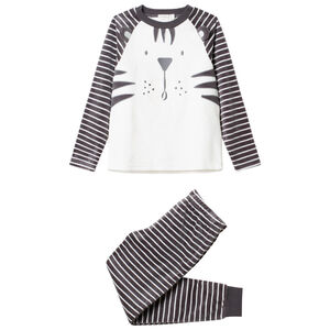 Pyjama en velours motif tigre à rayures 