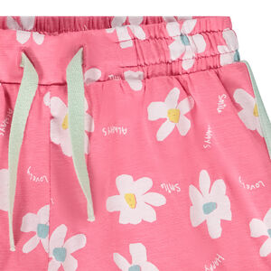 Short in jersey met fantasieprint voor meisjes 