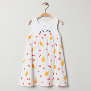 Robe sans manches en coton imprimée fruits 
