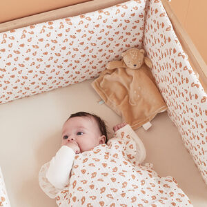 Tour de lit en mousseline imprimé léopard - Babou & Kendi 