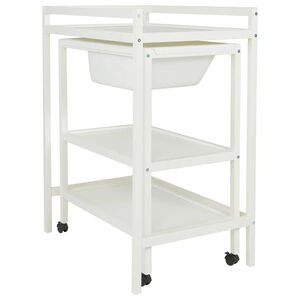 Luiertafel + Bad Basic Wit 