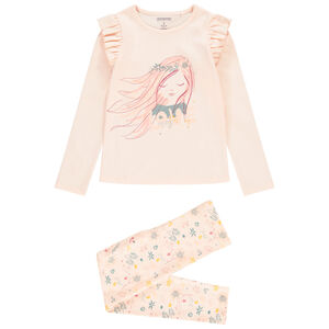 Pyjama 2 pièces manches longues fantaisie fille 