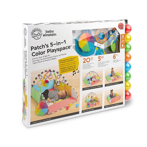 Tapis de jeux et activité Patch's 5-en-1 aire de jeux & piscine à balles 