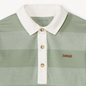 Polo manches longues rayé garçon 