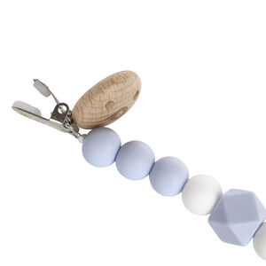 Fopspeenhouder van silicone - Blauw 