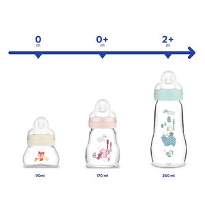 Zuigfles in glas Feel Good 170ml - Mix 