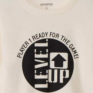 T-shirt met lange mouwen en fantasieprint voor jongens 