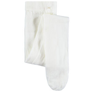 Collant épais uni rose 