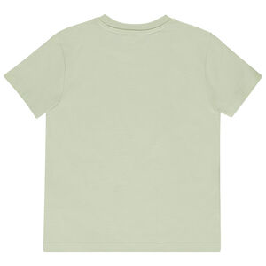 Korte mouwen T-shirt met cording en bladeren borduursels voor jongen 