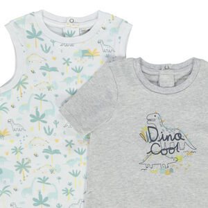 Set van 4 korte fantasie jumpsuits voor baby jongens 