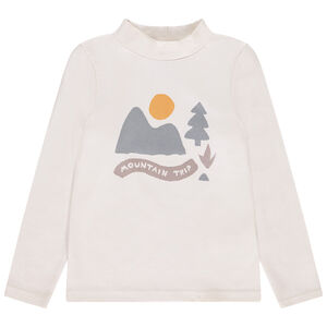 Sous-pull col cheminé uni avec print fantaisie pour garçon  