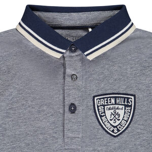 Poloshirt met korte mouwen en patch jongens 