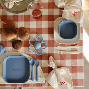 Assiette carrée 2 PCS Twilight Blue 