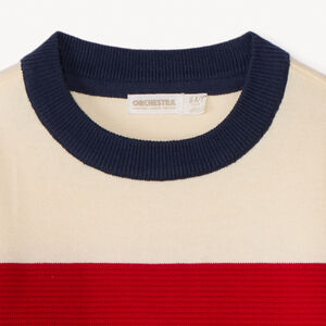 Gestreept breipulli voor jongen 