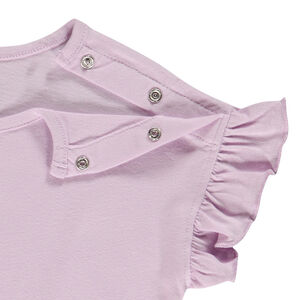 T-shirt manches courtes en jersey print Mickey Disney pour bébé fille 