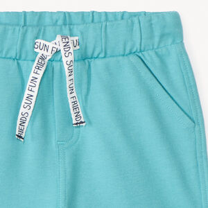 Bermuda in effen fleece voor jongen 